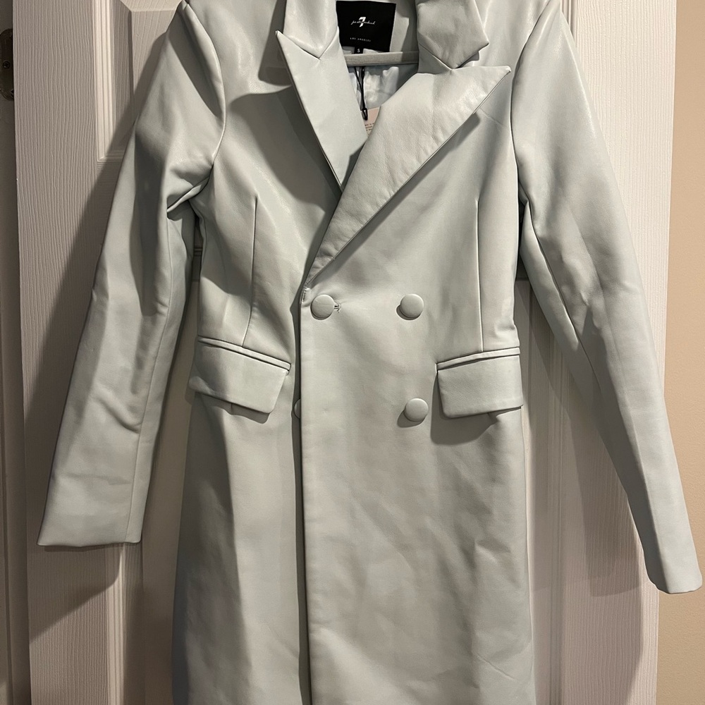 Stylish Light Blue Double-Breasted dress